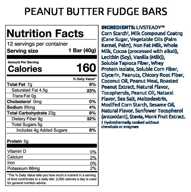 Peanut Butter Fudge Energy Bar