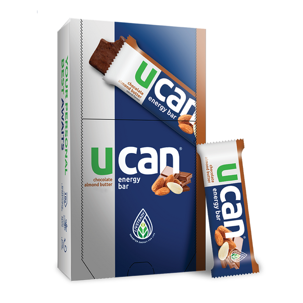 UCAN Chocolate Almond Energy Bar - Plant Based - (12 bars per box)